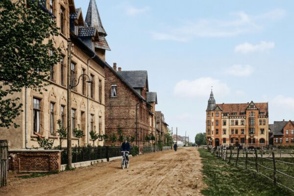 Feldstrasse vor Schulbau