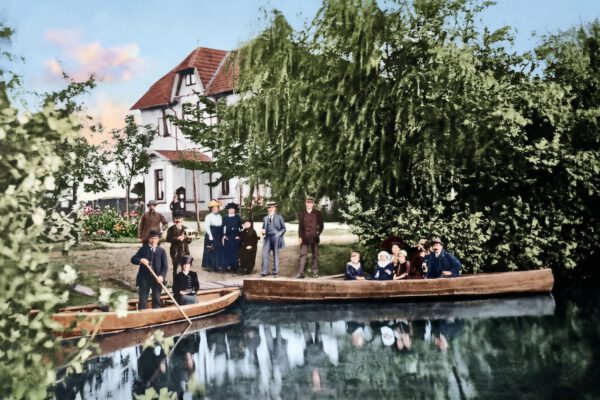 Schwanenburg Treffen am See um 1900