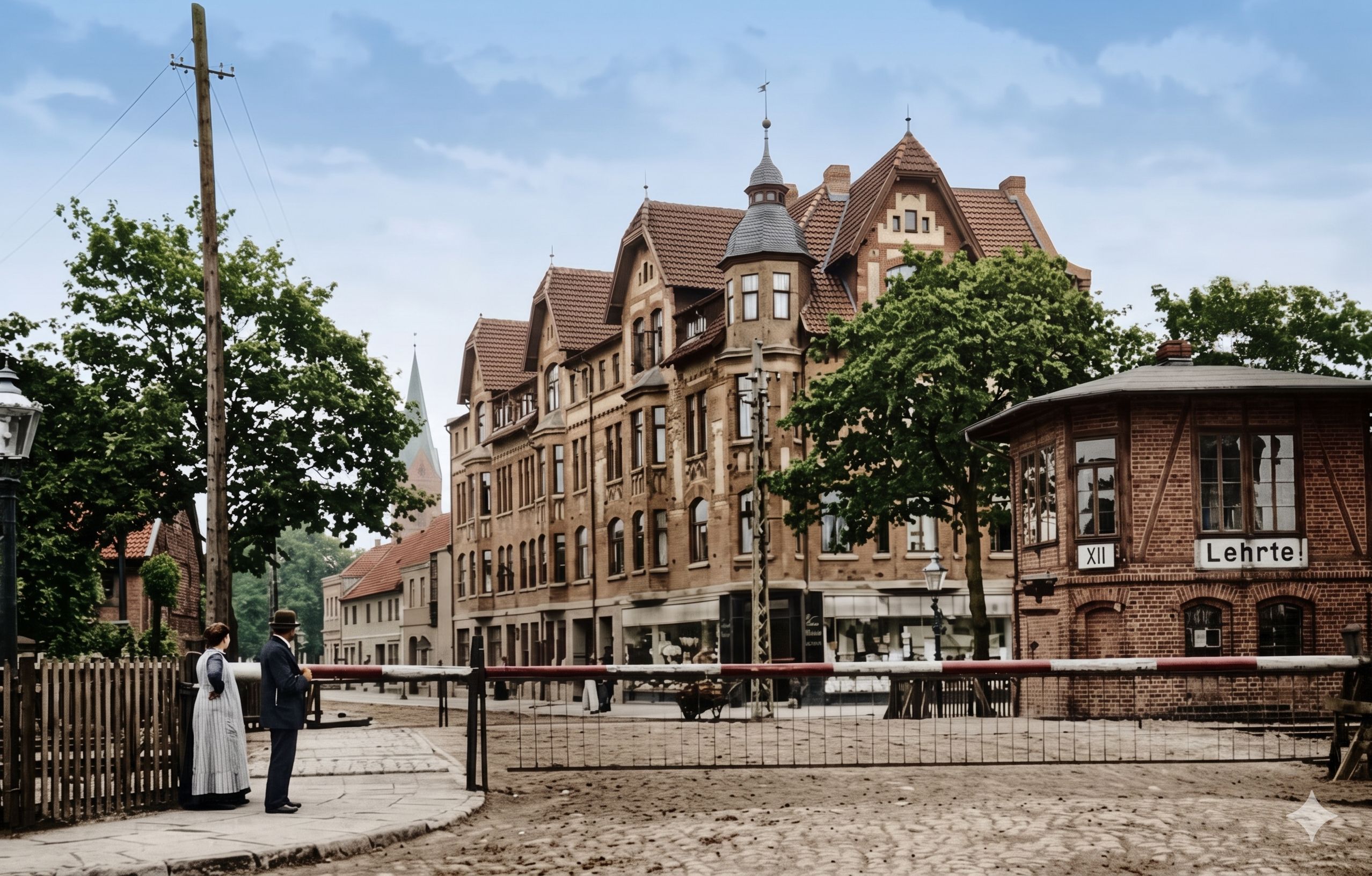 Video Clip Bahnschranke von der Ahltenerstraße aus